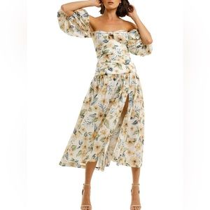 Bec & bridge fluerette midi dress
